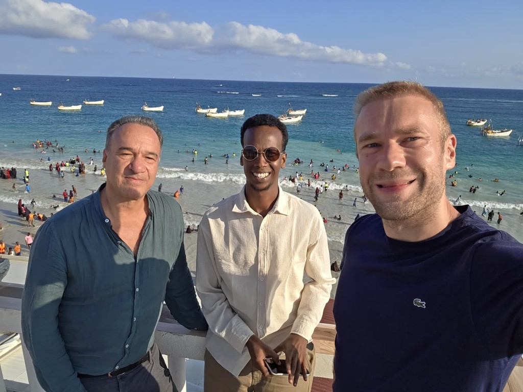 Liido Beach with swimmers