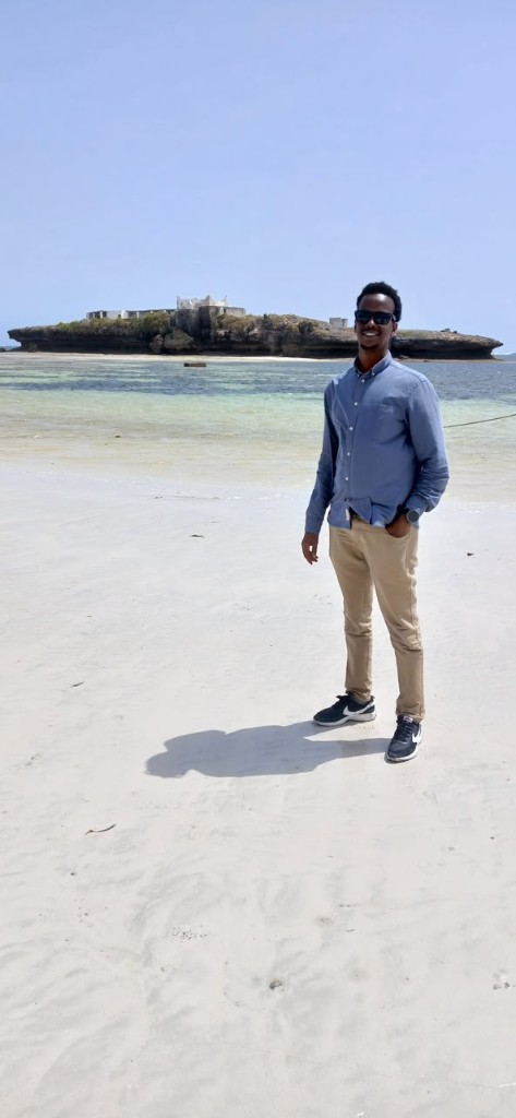 Ahmed — your Mogadishu tour guide — on the beach